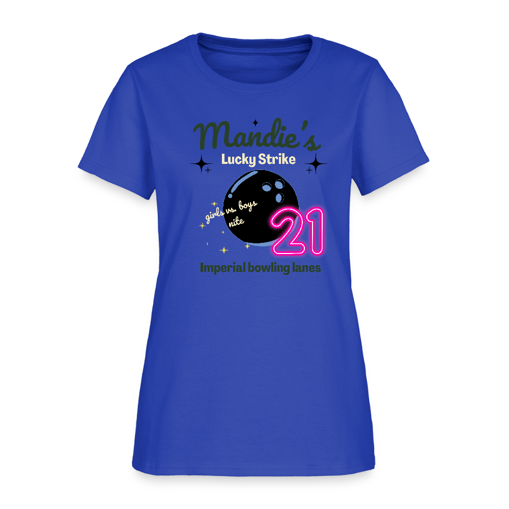 Mandie's Lucky Strike Women's T-Shirt - royal blue