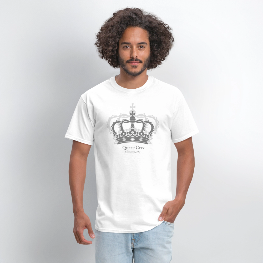Queen City Crown Unisex Classic T-Shirt - white