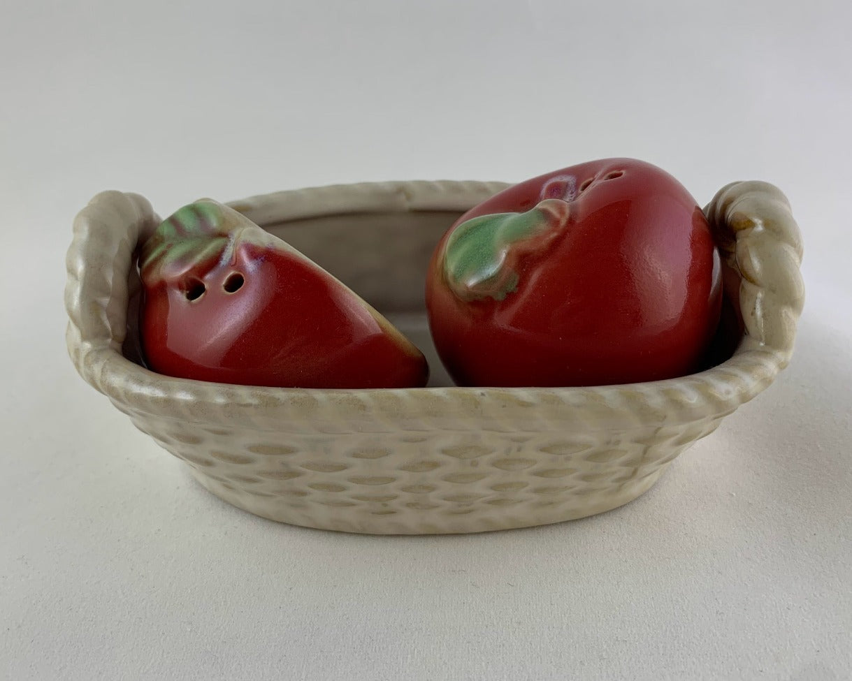 Apples in a Basket Salt and Pepper Shakers