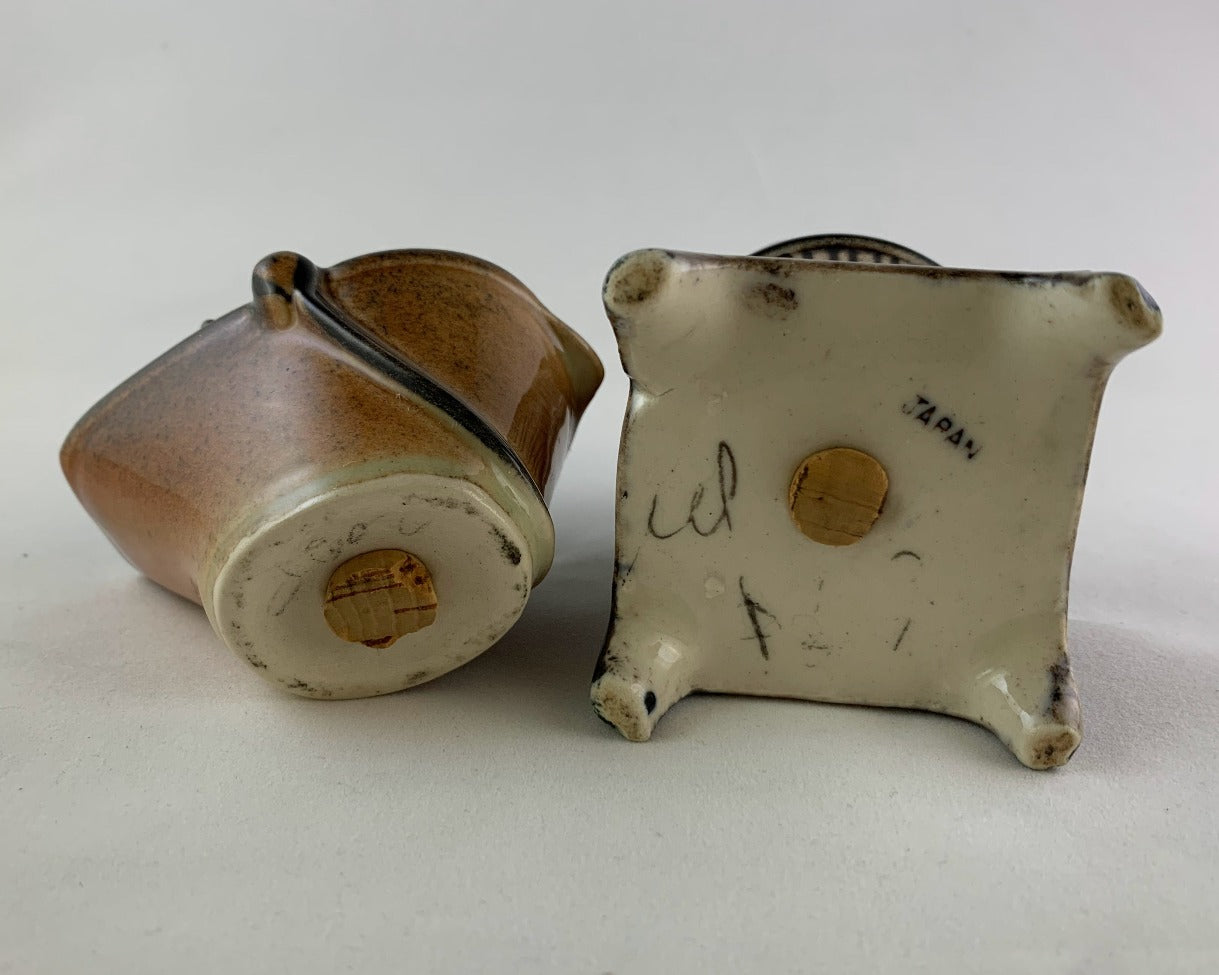 Potbelly Stove and Coal Bucket Salt and Pepper Shakers
