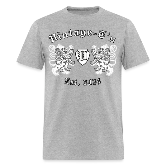 Old English Vintage T-shirt - heather gray