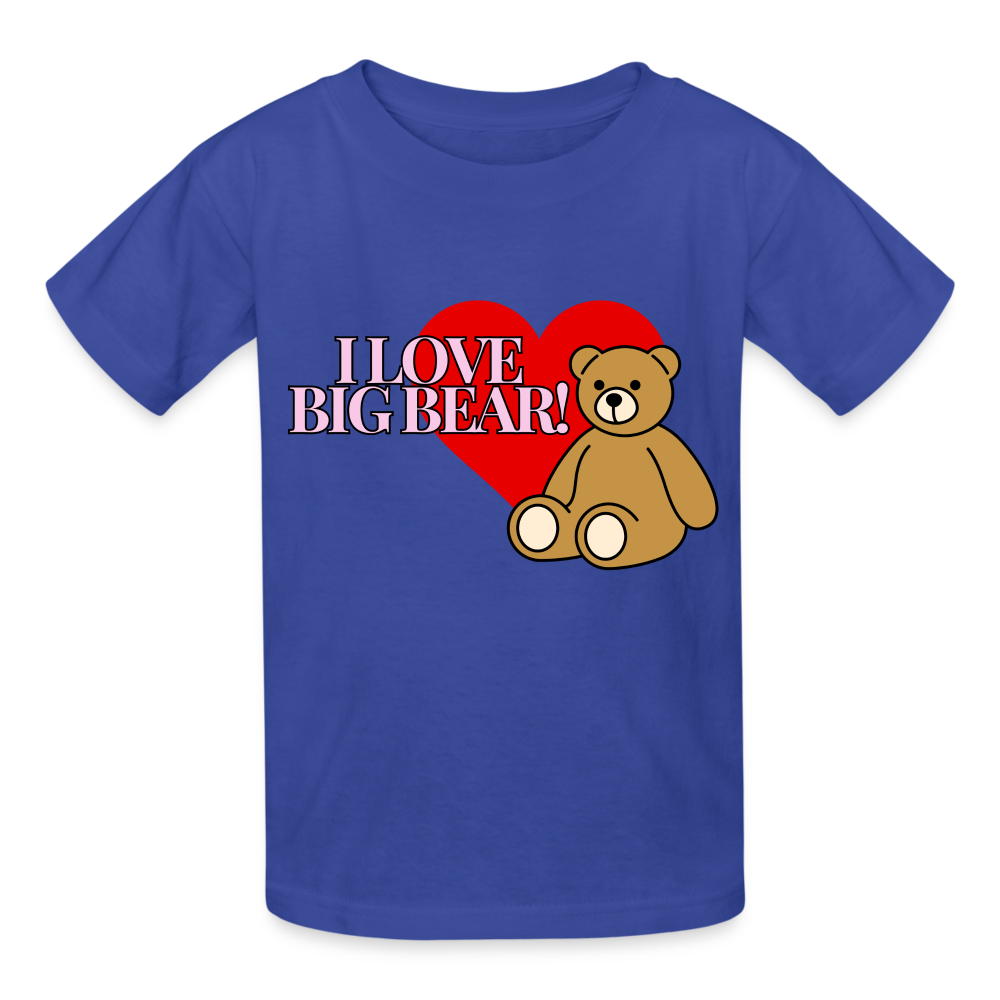 Hanes Youth Tagless T-Shirt Big Bear - royal blue