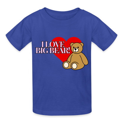 Hanes Youth Tagless T-Shirt Big Bear - royal blue