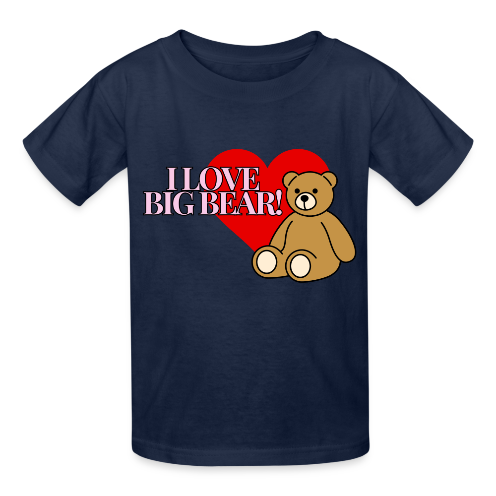 Hanes Youth Tagless T-Shirt Big Bear - navy