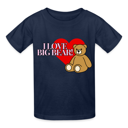 Hanes Youth Tagless T-Shirt Big Bear - navy