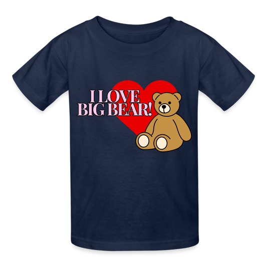 Hanes Youth Tagless T-Shirt Big Bear - navy