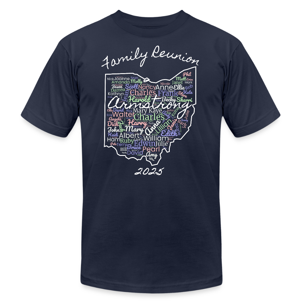 Unisex Jersey T-Shirt by Bella + Canvas - navy