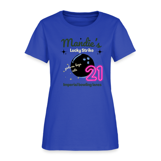 Mandie's Lucky Strike Women's T-Shirt - royal blue