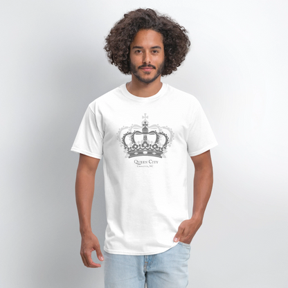 Queen City Crown Unisex Classic T-Shirt - white