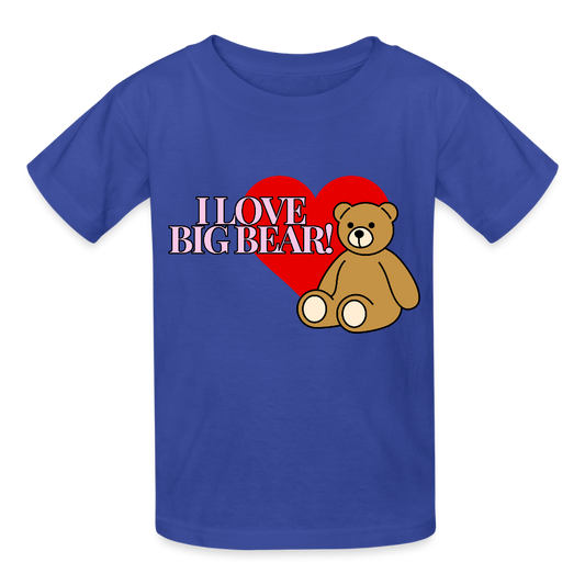 Hanes Youth Tagless T-Shirt Big Bear - royal blue