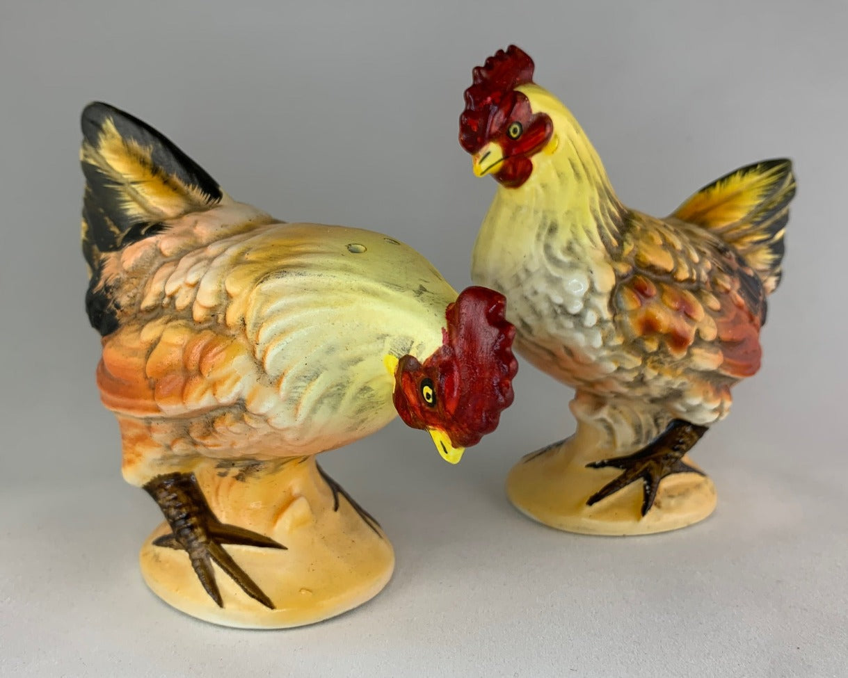 Vintage Rooster Salt and Pepper Shakers