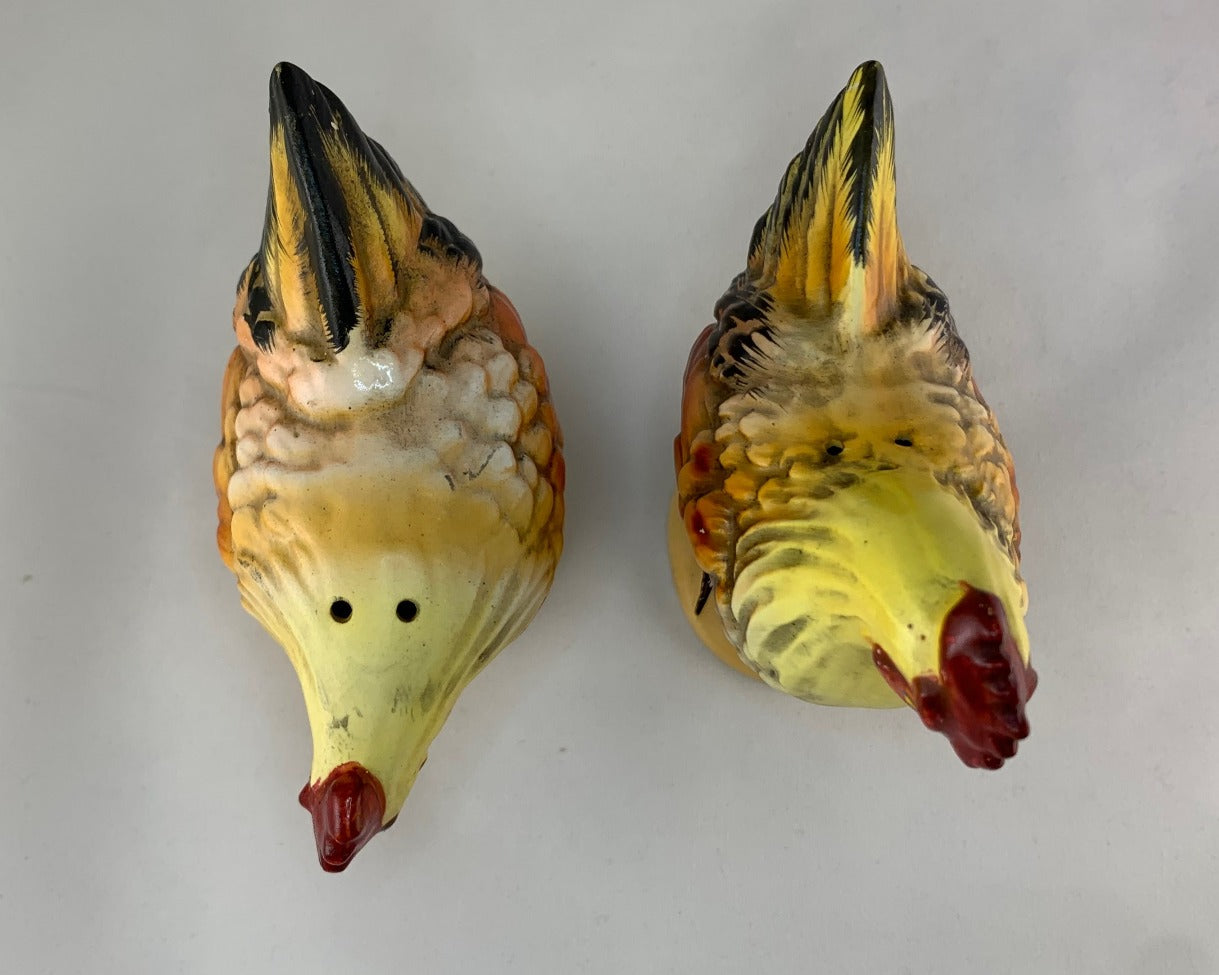 Vintage Rooster Salt and Pepper Shakers