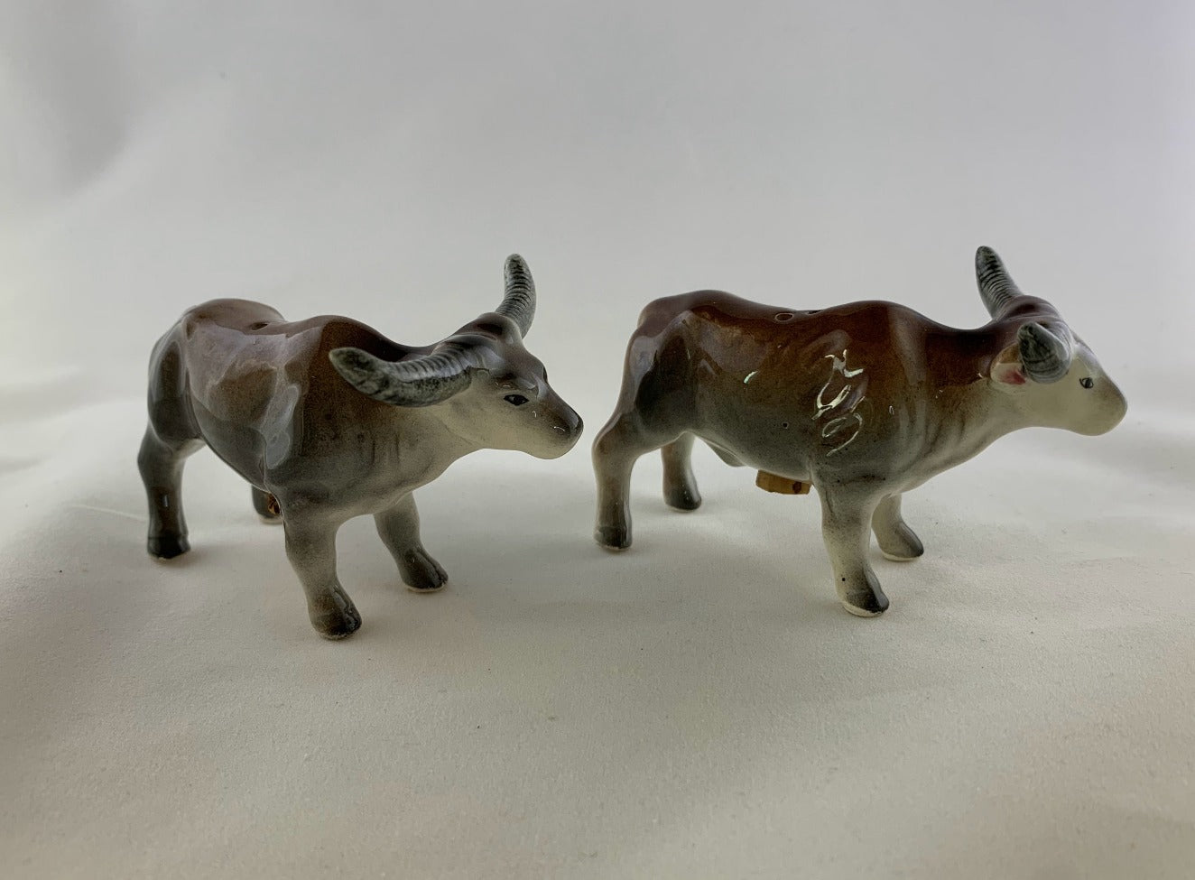 Vintage Longhorn Cow Salt and Pepper Shakers