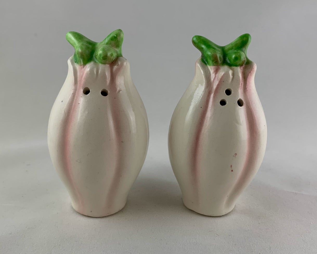 Vintage Anthropomorphic Fennel Salt and Pepper Shakers