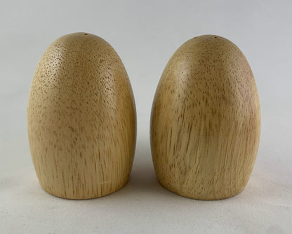 Wooden Egg Salt and Pepper Shakers