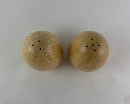 Wooden Egg Salt and Pepper Shakers