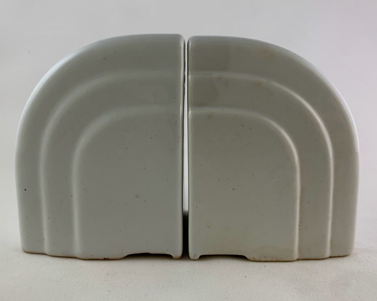 Vintage Art Deco Grooved Arch Salt and Pepper Shakers