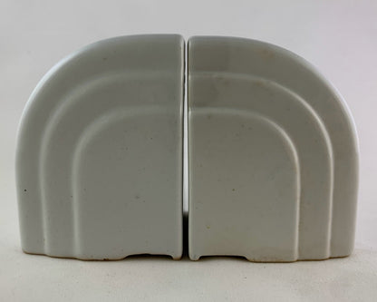 Vintage Art Deco Grooved Arch Salt and Pepper Shakers