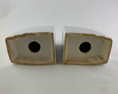 Vintage Art Deco Grooved Arch Salt and Pepper Shakers