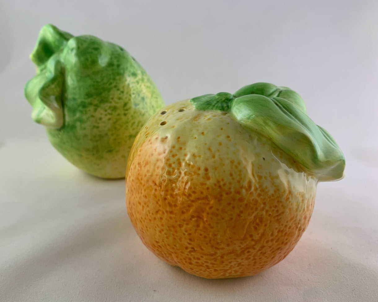 Pear and Orange Salt and Pepper Shakers