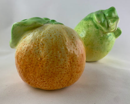 Pear and Orange Salt and Pepper Shakers