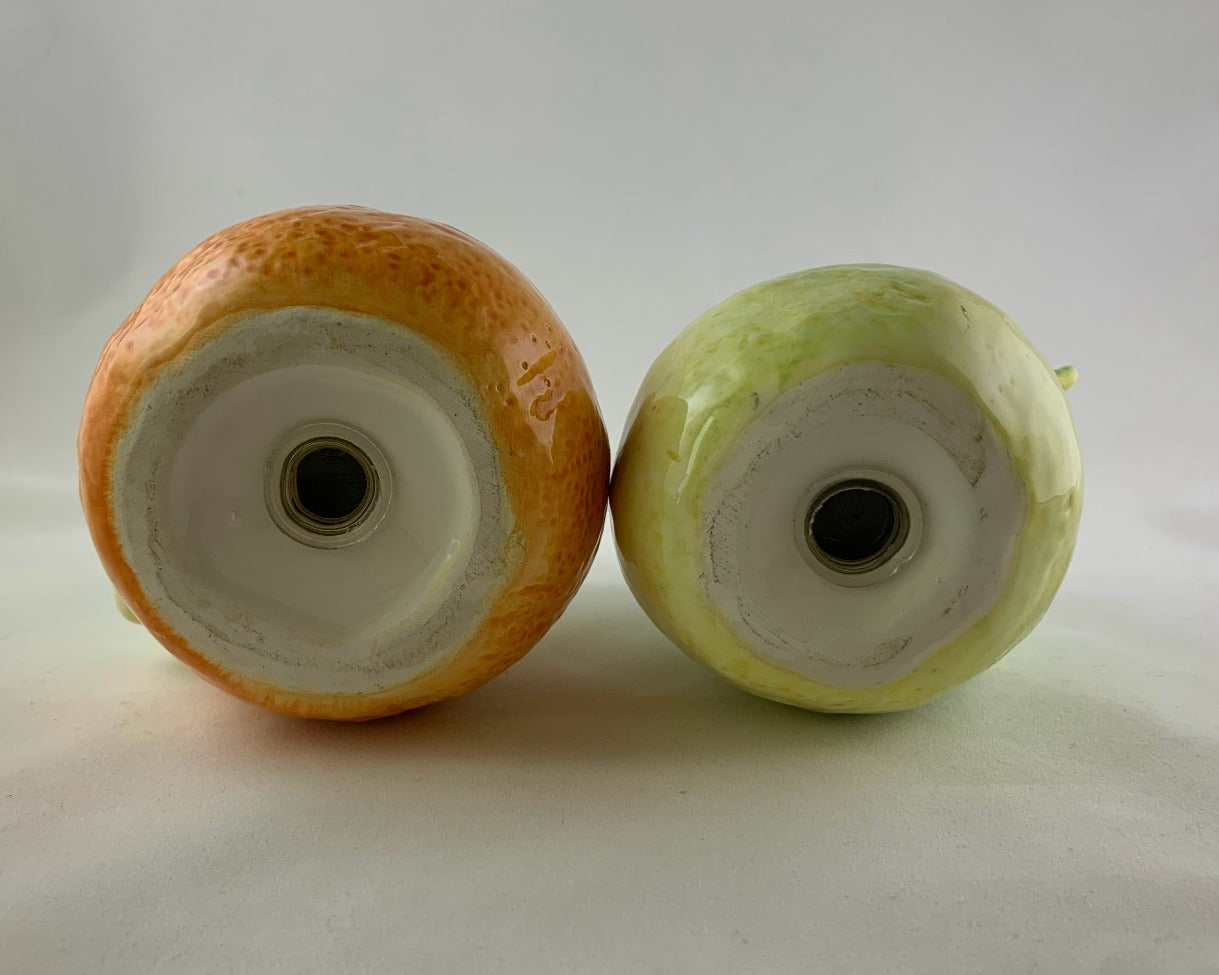 Pear and Orange Salt and Pepper Shakers