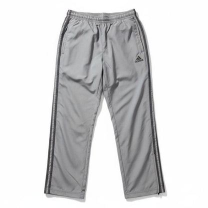 Adidas Men’s Dark Grey 3‑Stripe Track Pants – Size Large