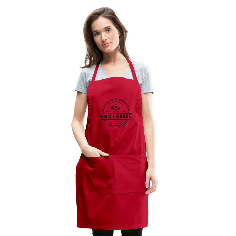 Uncle Bruce Adjustable Apron - red