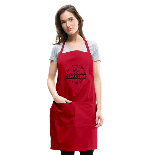 Uncle Bruce Adjustable Apron - red