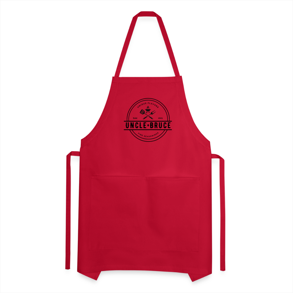 Uncle Bruce Adjustable Apron - red