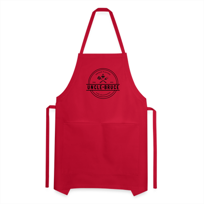 Uncle Bruce Adjustable Apron - red