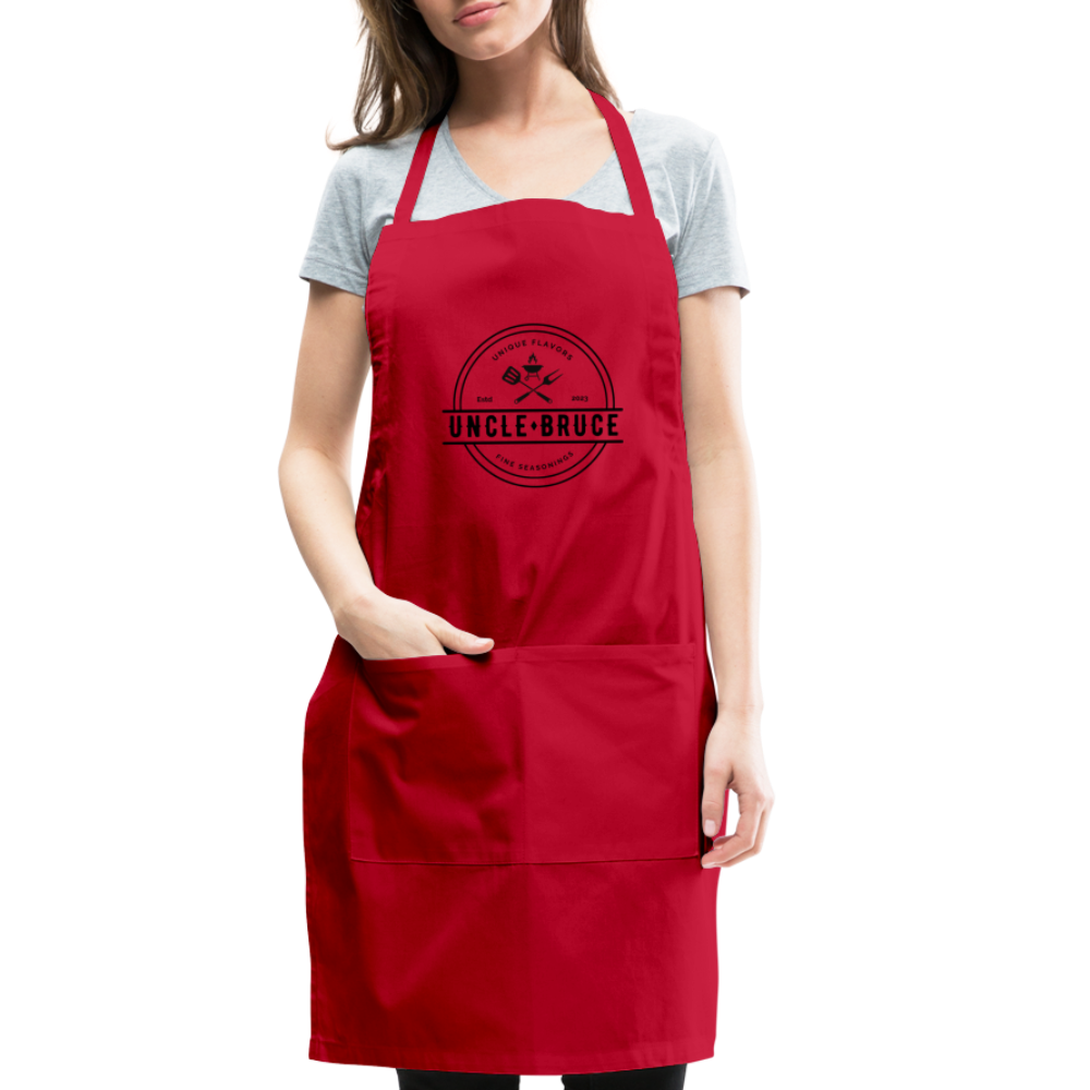 Uncle Bruce Adjustable Apron - red