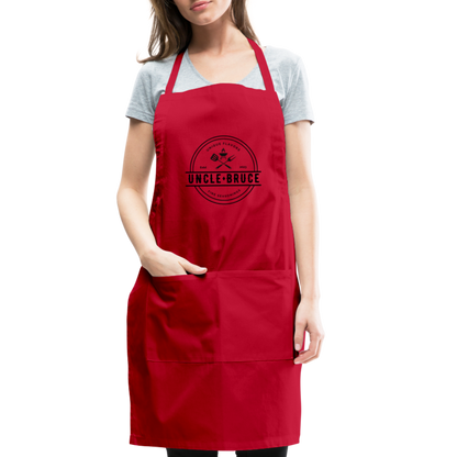 Uncle Bruce Adjustable Apron - red