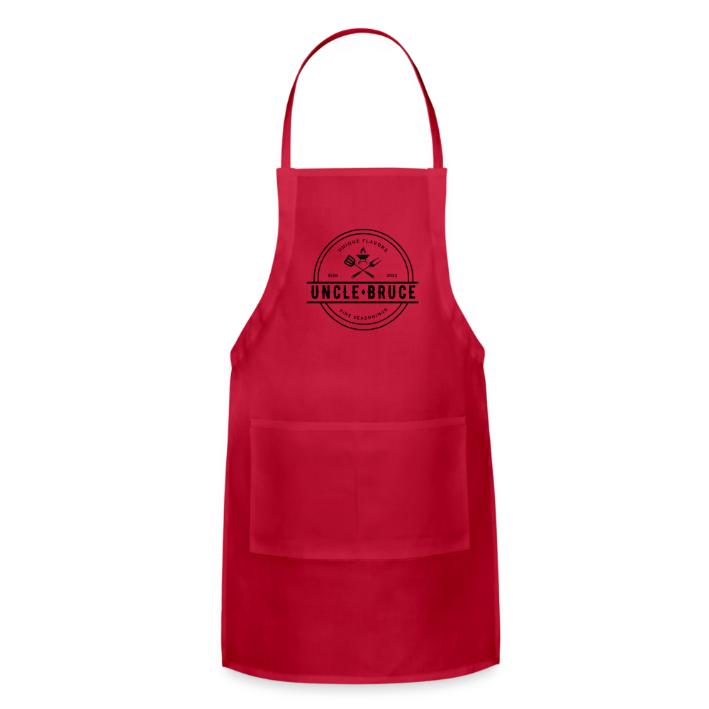 Uncle Bruce Adjustable Apron - red