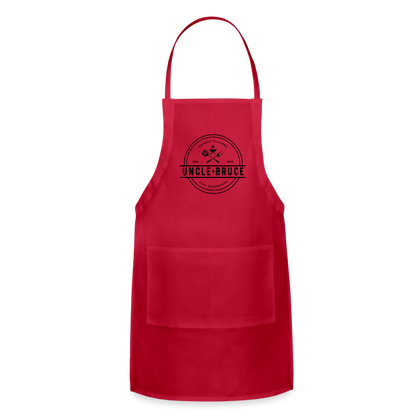 Uncle Bruce Adjustable Apron - red