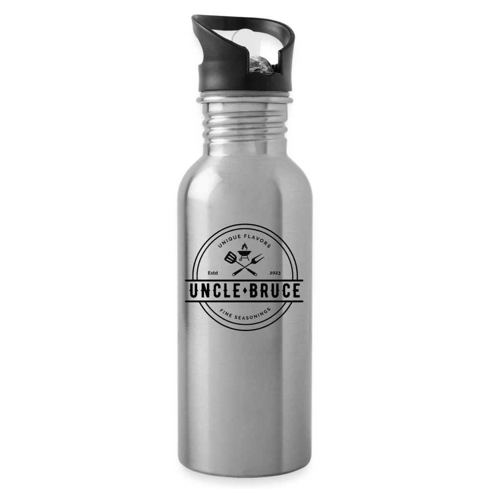 Uncle Bruce Water Bottle - silver