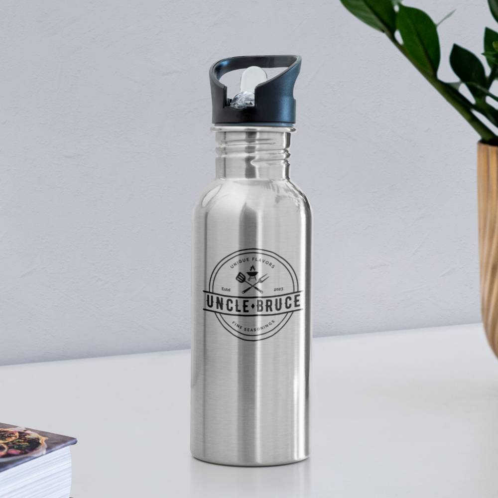 Uncle Bruce Water Bottle - silver