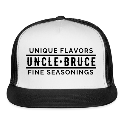 Uncle Bruce Trucker Cap - white/black