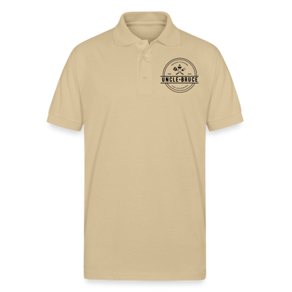 Uncle Bruce Gildan Unisex 50/50 Jersey Polo - Sand