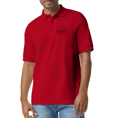 Uncle Bruce Gildan Unisex 50/50 Jersey Polo - red